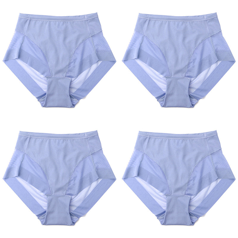 🎁(4 pieces) Buy 1 get 3 free ⏳High Waist Ice Silk Seamless Shaping Briefs