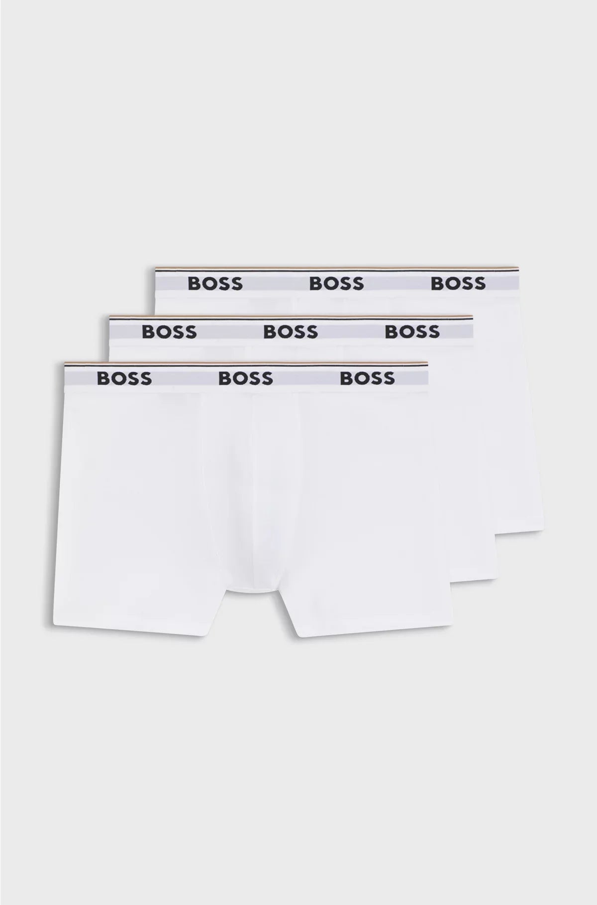 THREE-PACK OF STRETCH-COTTON BOXER BRIEFS WITH LOGOS