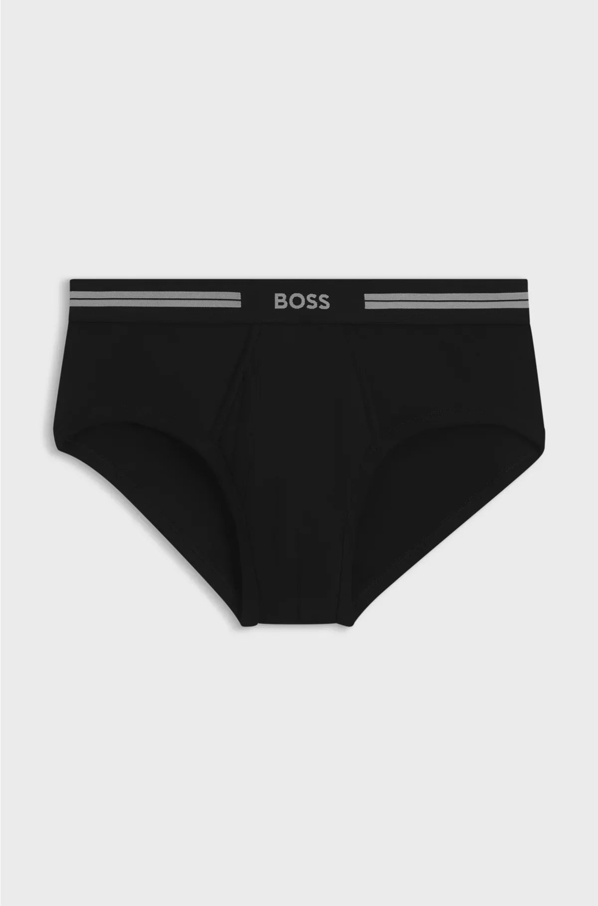 OPEN-FLY BRIEFS IN RIBBED COTTON WITH LOGO WAISTBAND
