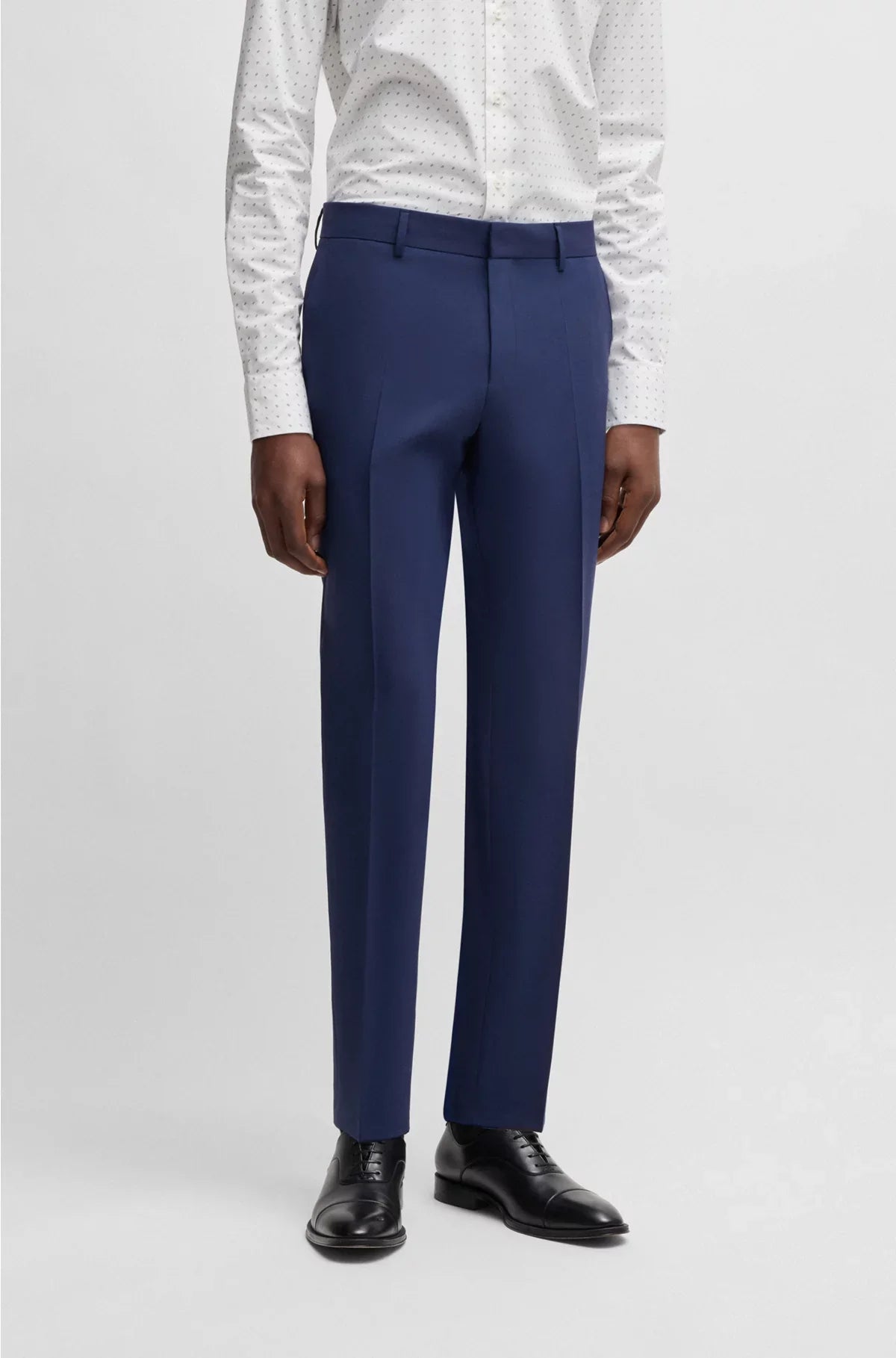 SLIM-FIT TROUSERS IN STRETCH VIRGIN WOOL