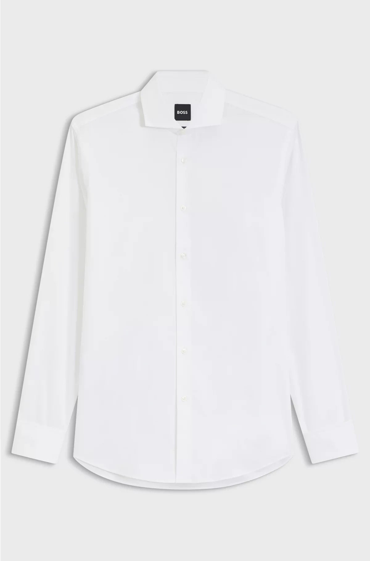 CAMICIA SLIM FIT IN TWILL DI COTONE ELASTICIZZATO