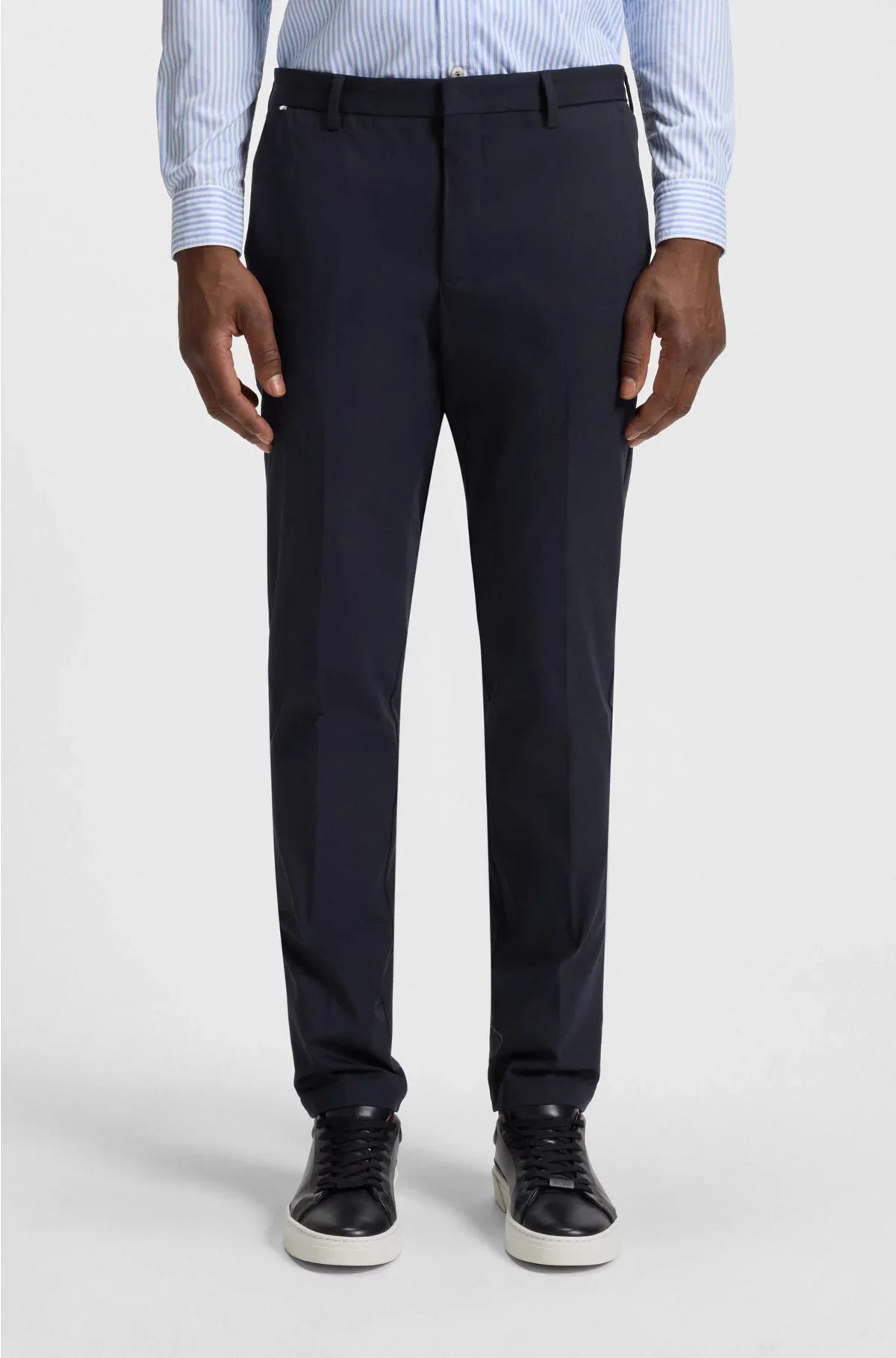 SLIM-FIT TROUSERS IN A STRETCH COTTON BLEND