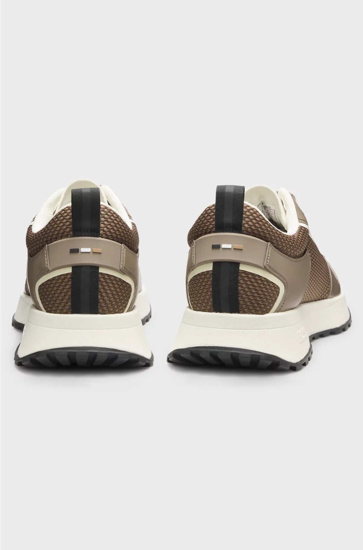 MIXED-MATERIAL TRAINERS WITH MESH DETAILS AND BRANDING