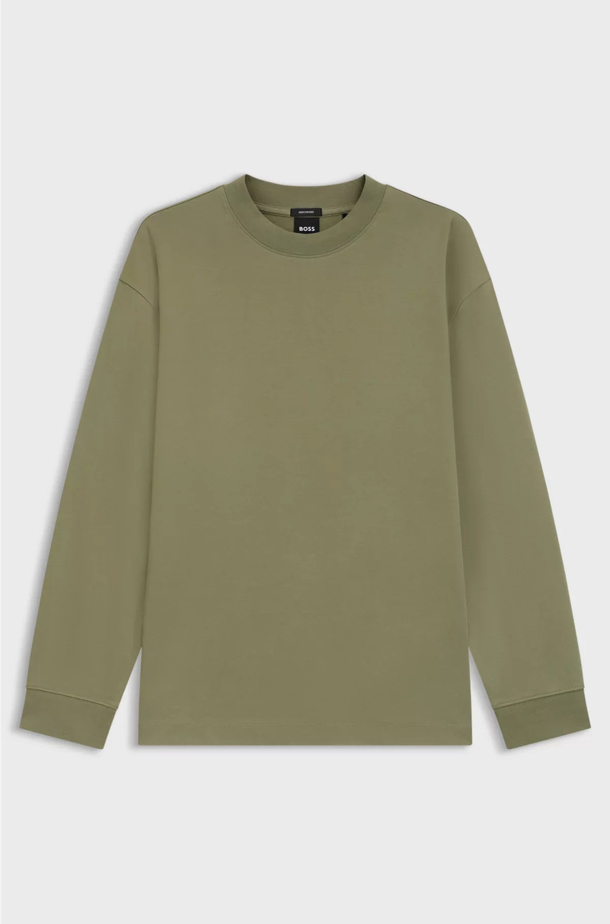 RELAXED-FIT LONG-SLEEVED T-SHIRT IN MERCERISED COTTON