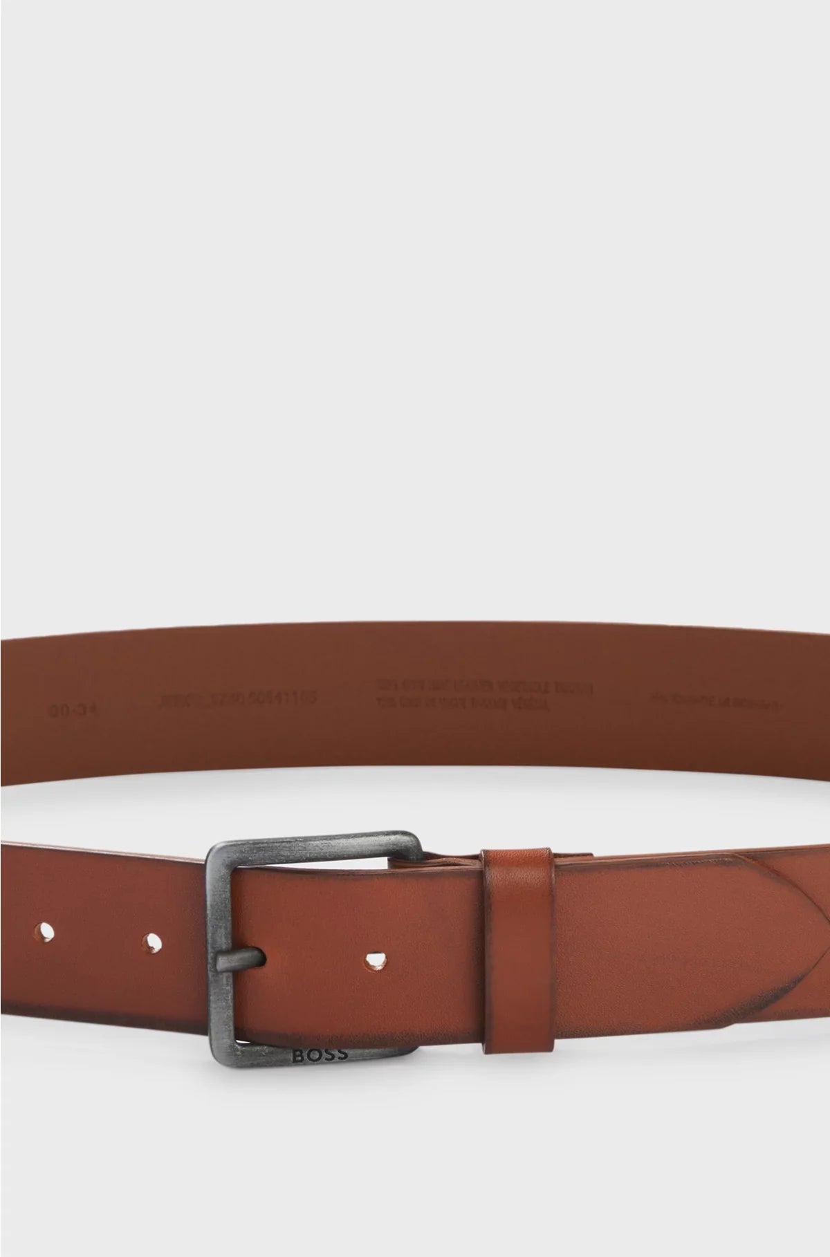 CINTURA IN PELLE CON FIBBIA LOGO