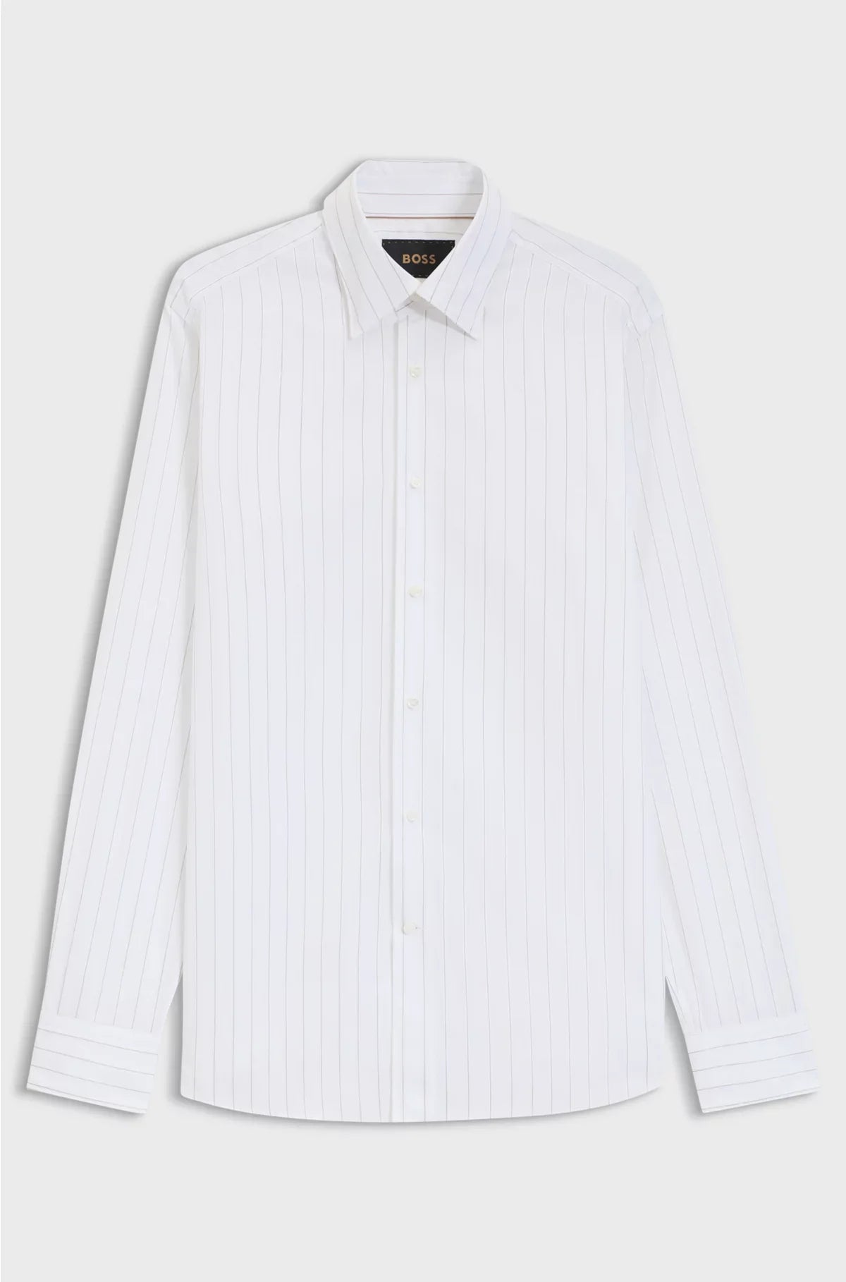 CAMICIA SLIM-FIT IN COTONE RIGATO MADE IN ITALY