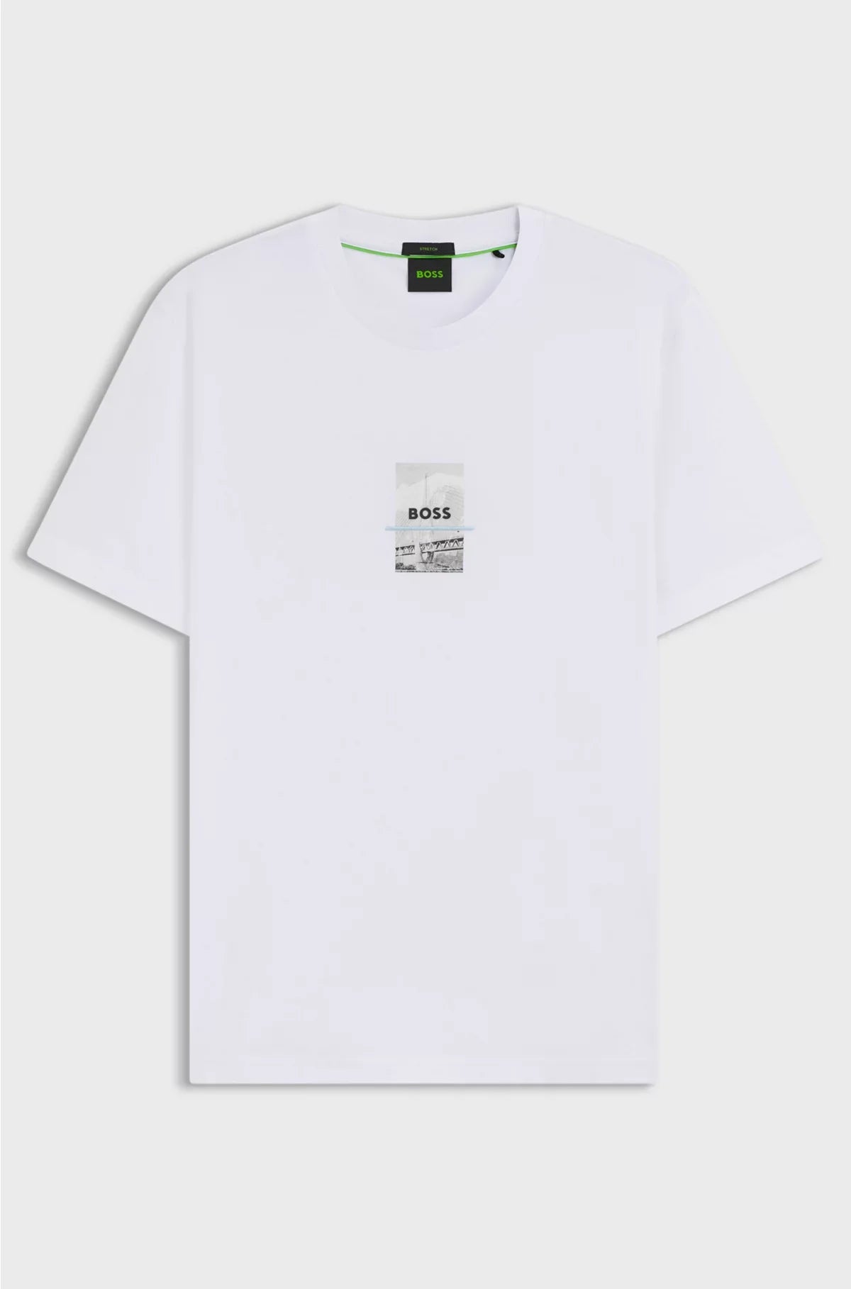 RELAXED-FIT T-SHIRT IN STRETCH COTTON WITH PHOTO PRINT