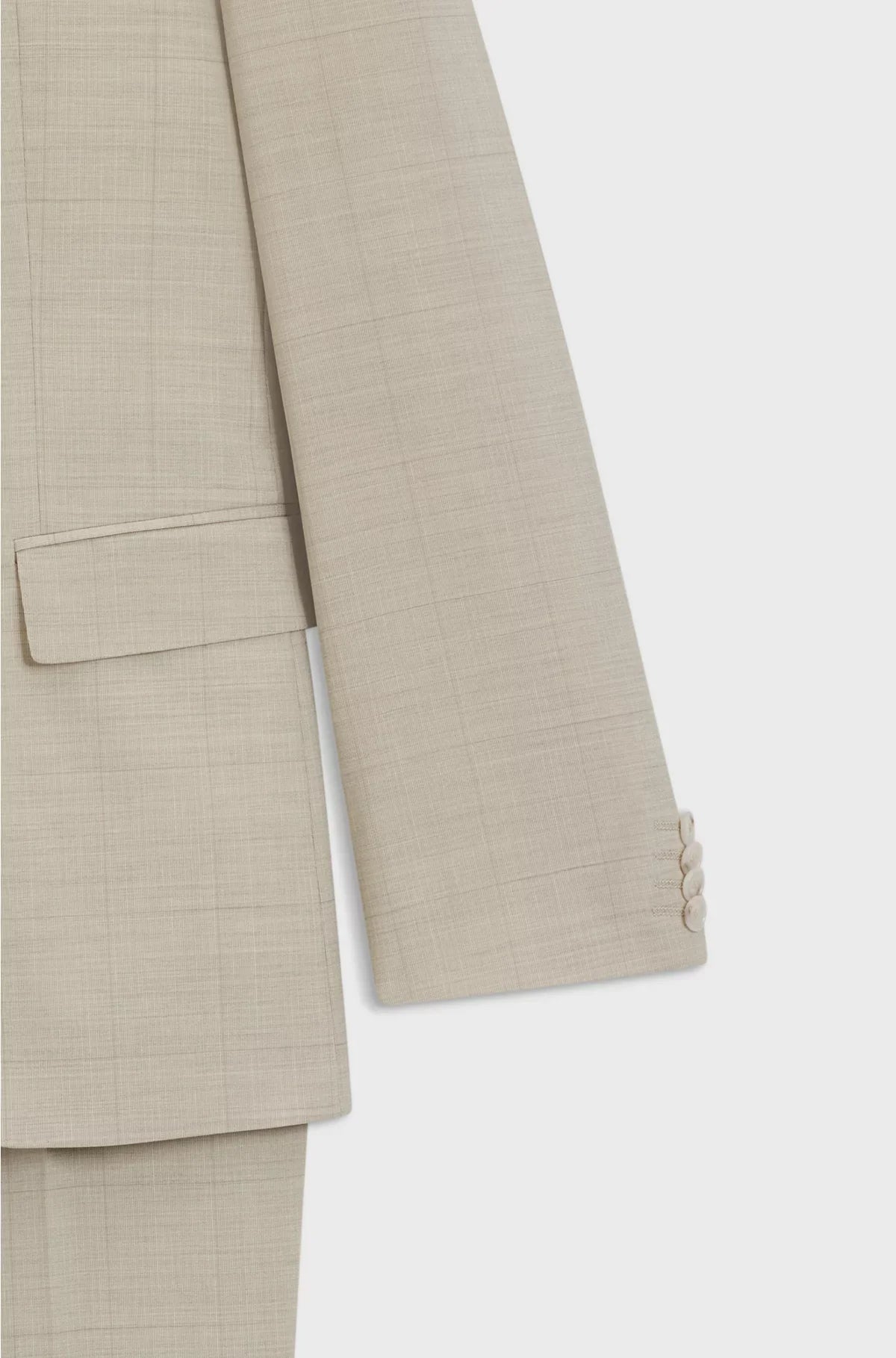SLIM-FIT SUIT IN CHECKED STRETCH WOOL