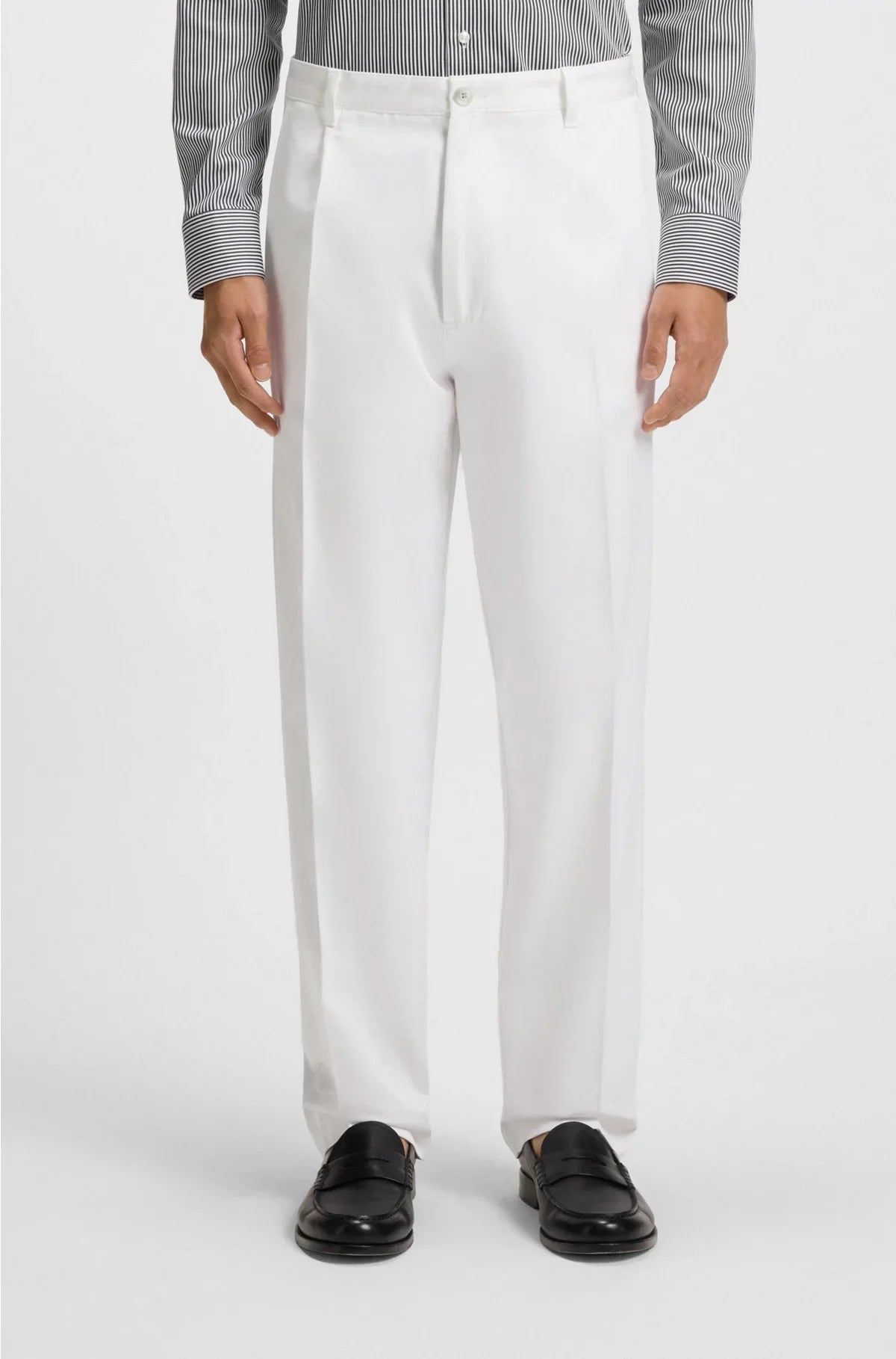 RELAXED-FIT TROUSERS IN COTTON TWILL