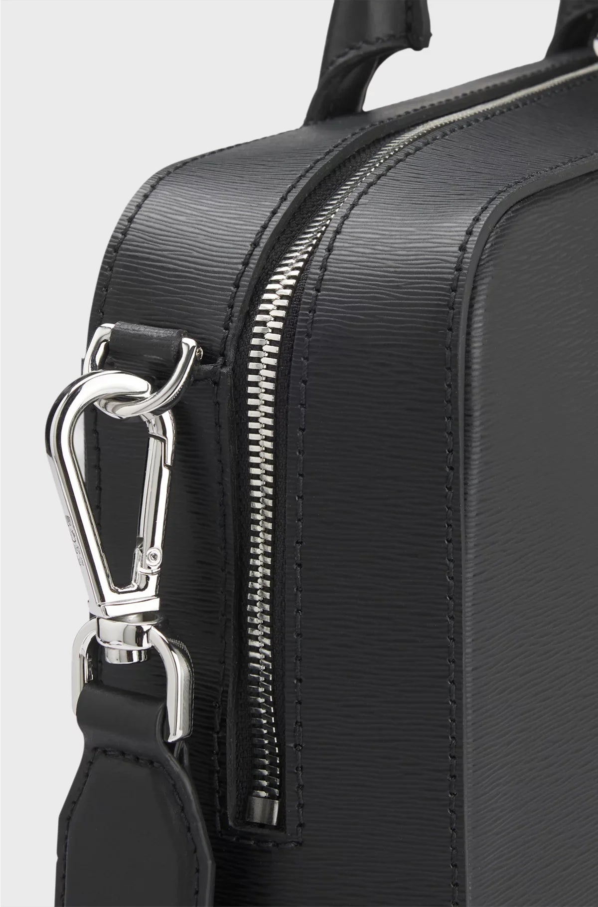 LEATHER DOCUMENT CASE WITH LOGO LETTERING