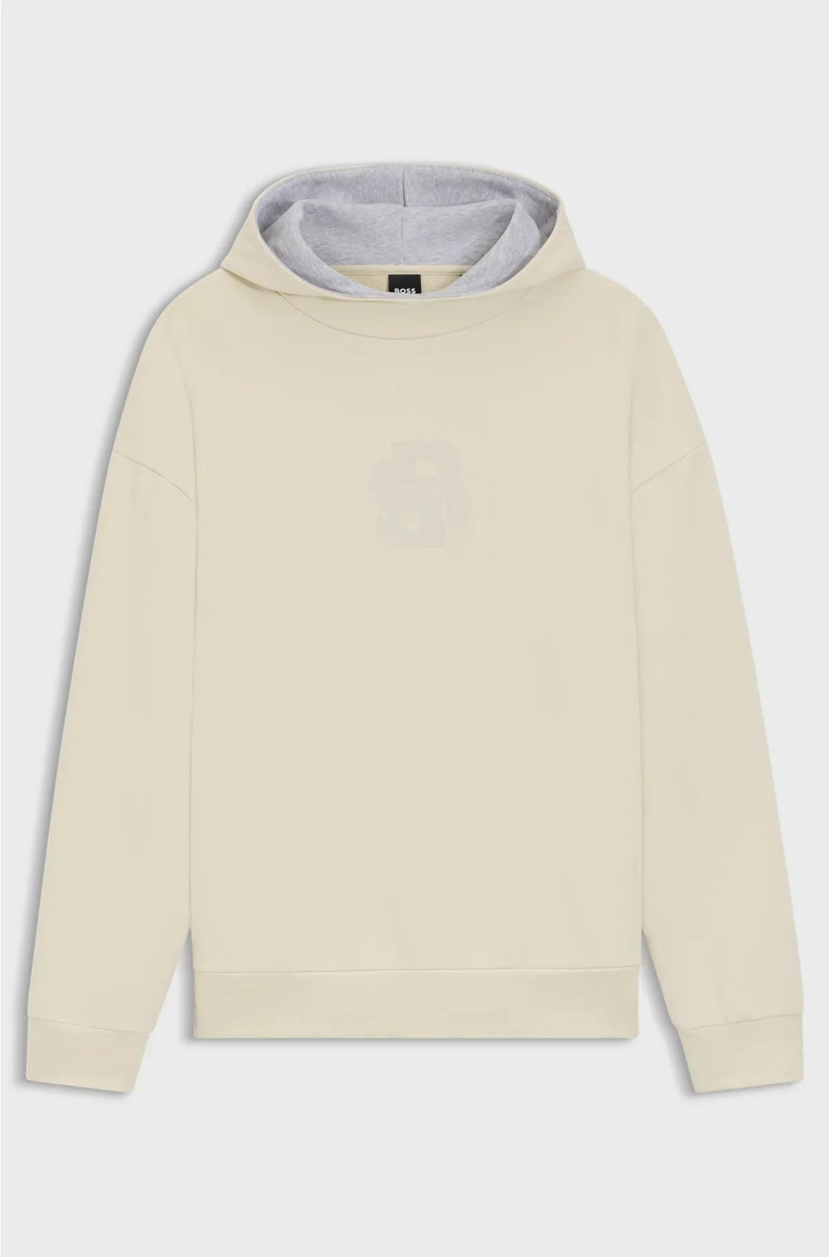 PEACHED-COTTON HOODIE WITH DOUBLE B MONOGRAM