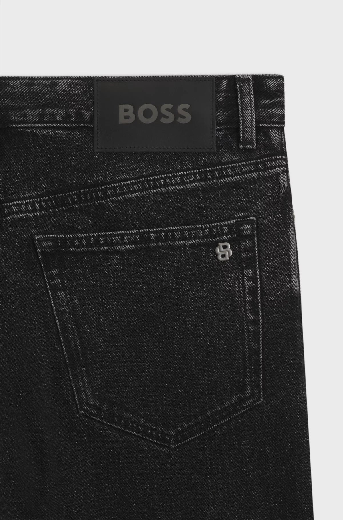 JEANS REGULAR-FIT IN DENIM NERO ELASTICIZZATO COMFORT