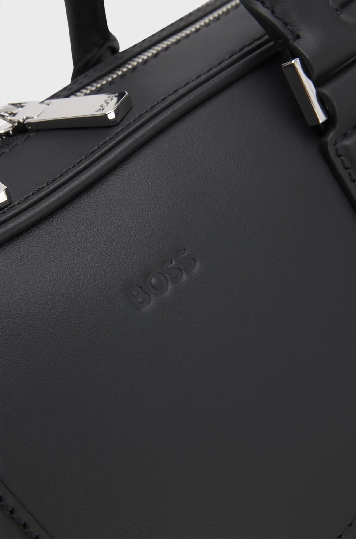 LEATHER DOCUMENT CASE WITH PLAIN AND GRAINED FINISHES