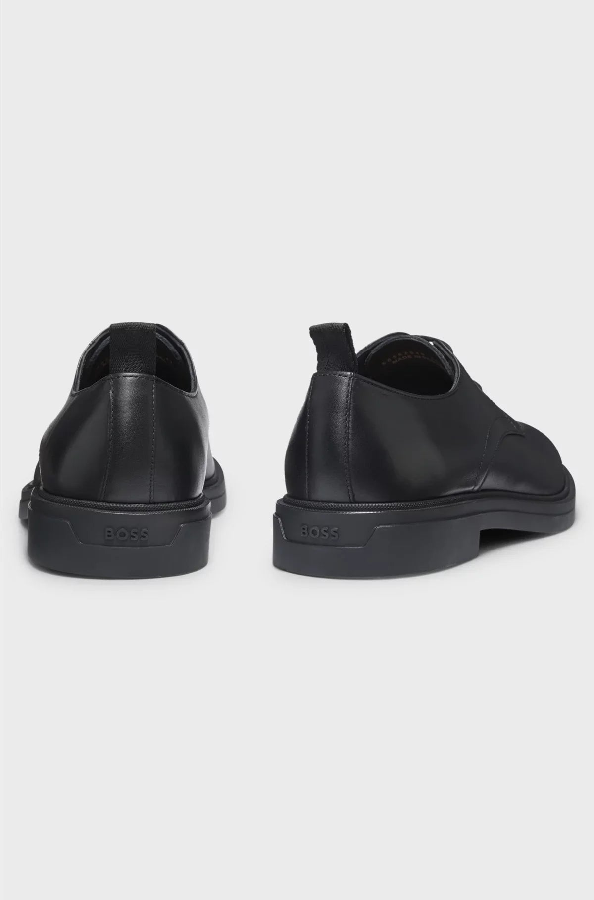 SCARPE DERBY IN PELLE CON SUOLA IN GOMMA
