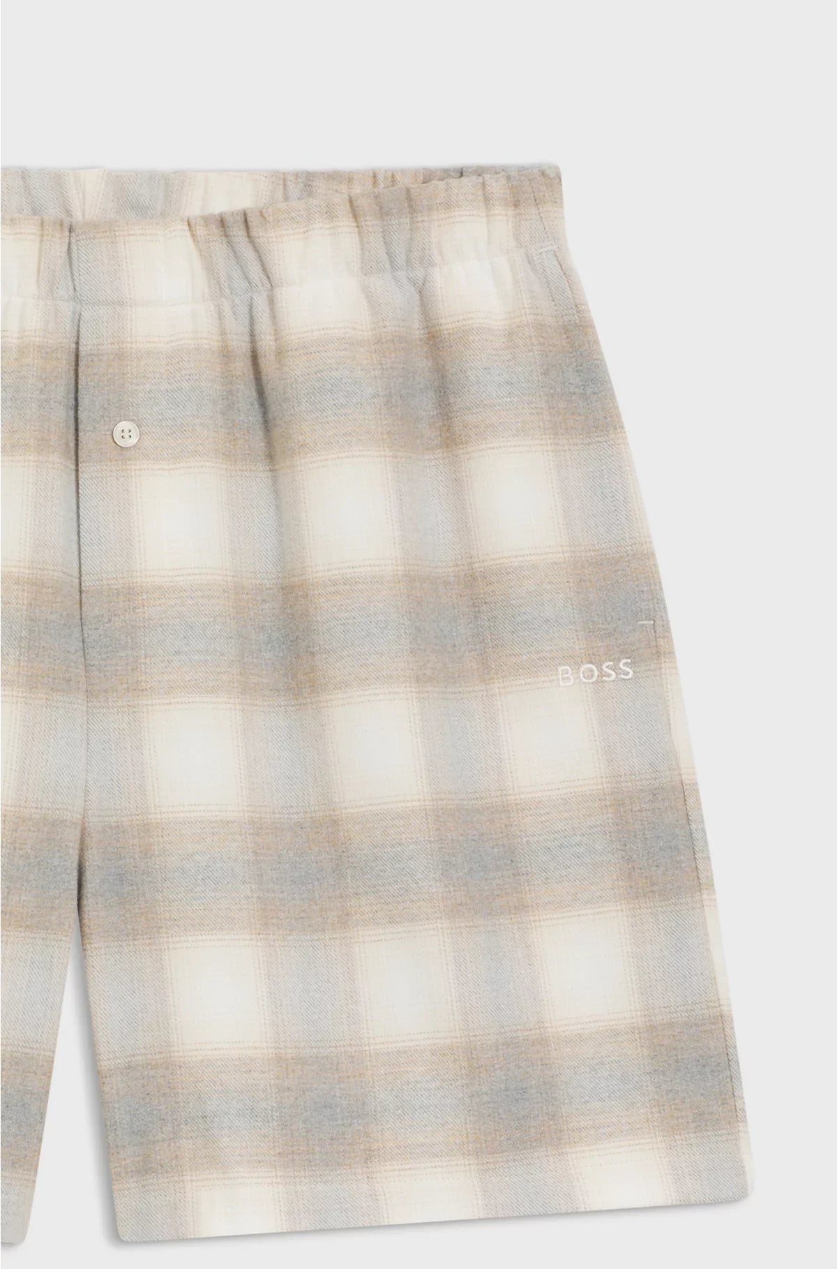 VICHY-CHECK PYJAMA SHORTS IN COTTON FLANNEL