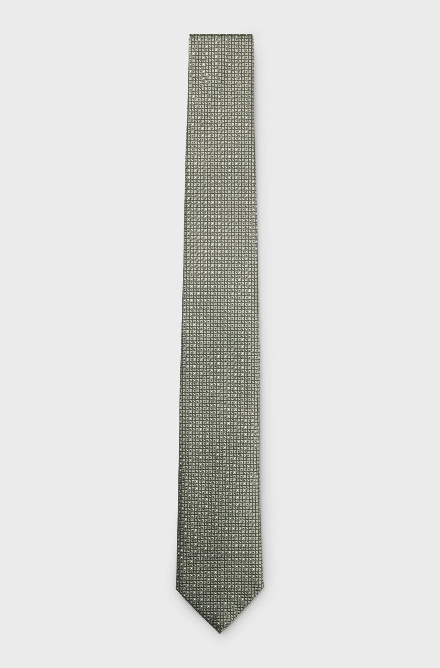 SILK-BLEND TIE WITH JACQUARD PATTERN