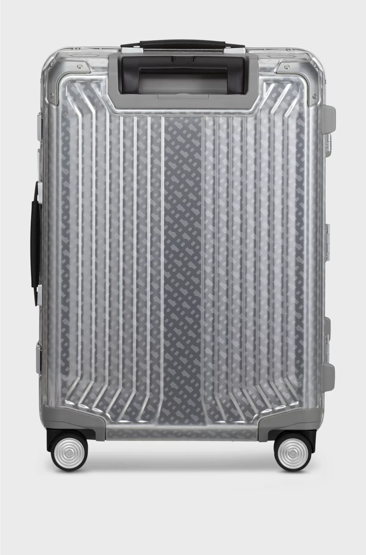 SILVER ALUMINIUM TRUNK SUITCASE 80CM
