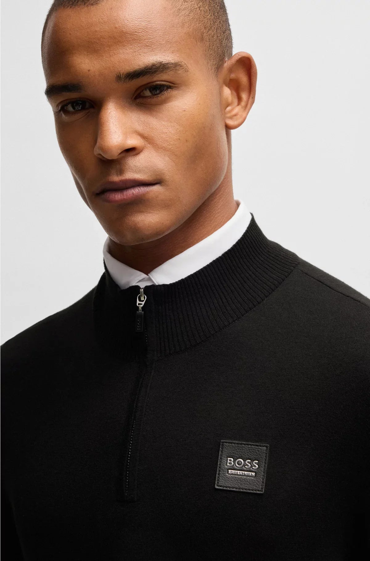 EQUESTRIAN TROYER SWEATER WITH LOGO PATCH