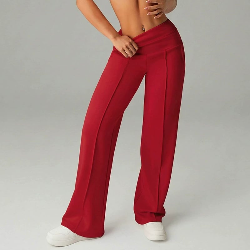 💞50K+ SOLD!☕🧘‍♀️Women's High Waist Wide Leg Pants – Soft stretch fabric, gentle tummy control! Flattering fit for every shape. Easy pull-on, no tricky buttons. Your everyday essential. 🧵🦵