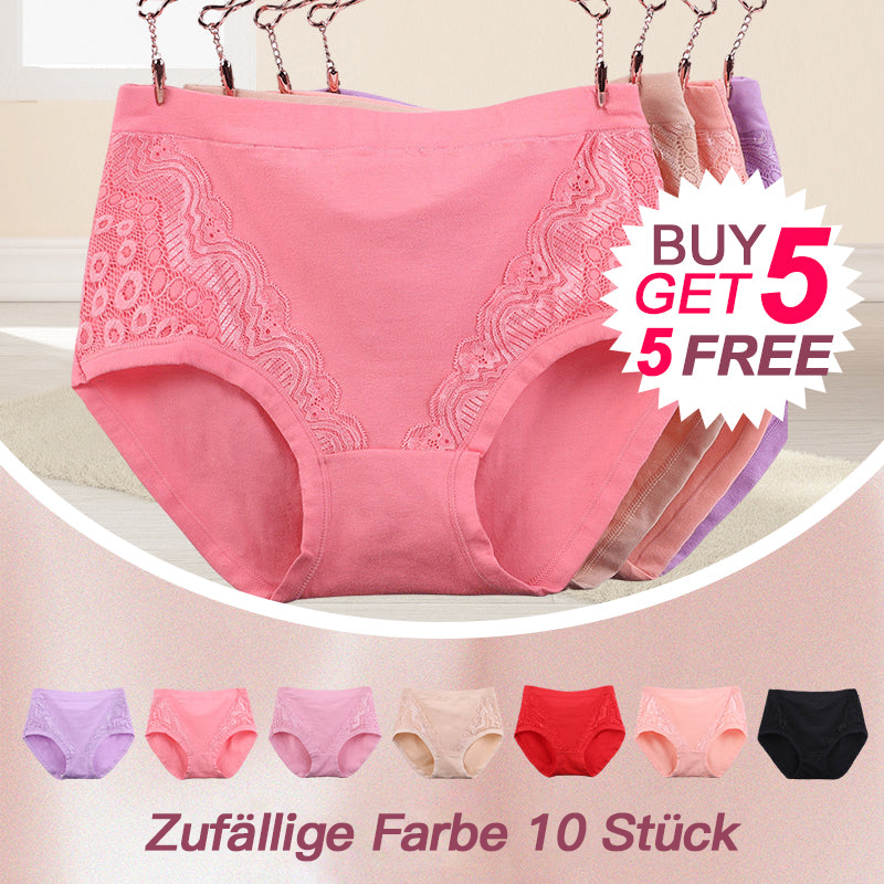 🔥2026 Plus Size Leak Proof Cotton High Waist Panties👍 (Buy 5 Get 5)