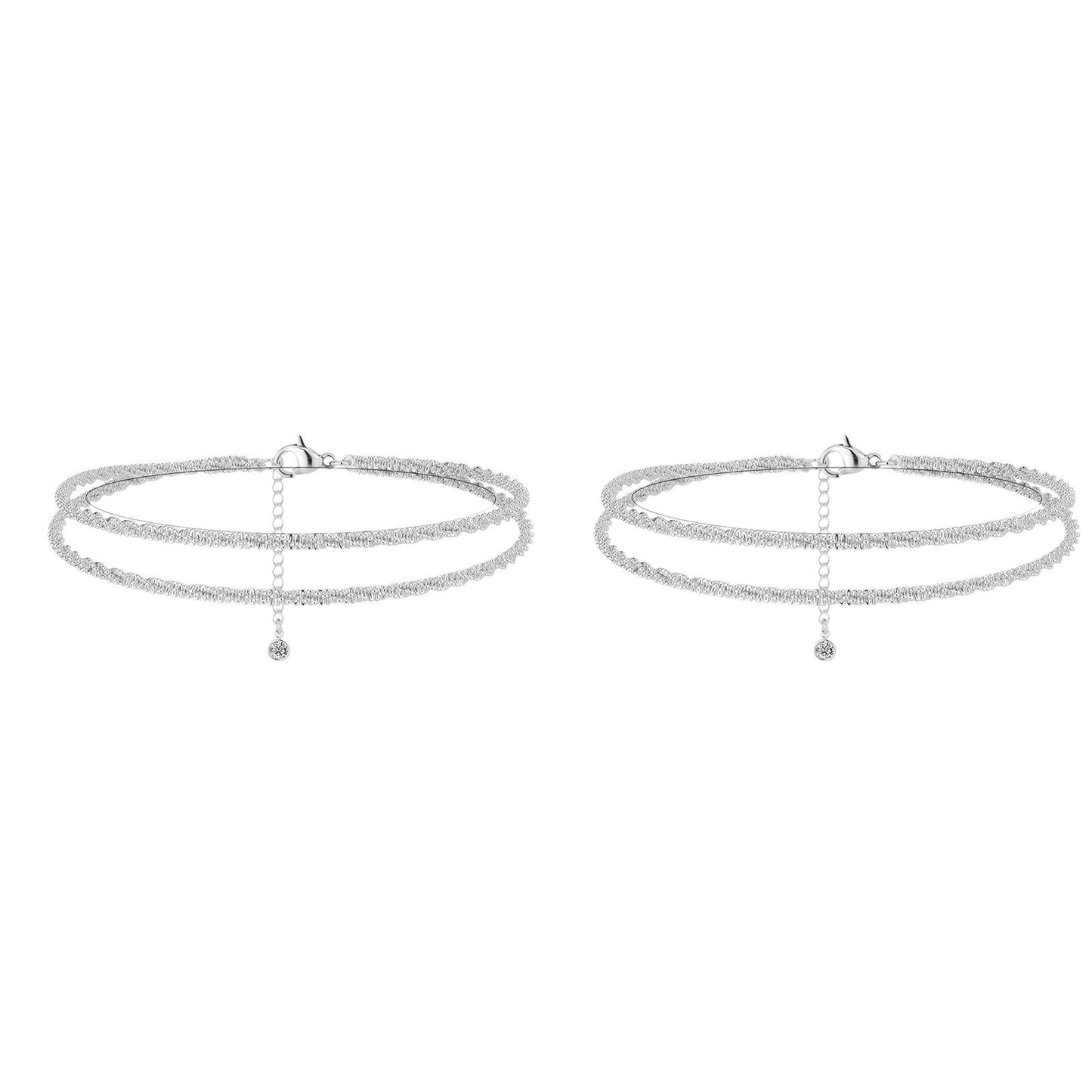 💜BUY 1 GET 1 FREE💜Dainty Layered waterproof anklet