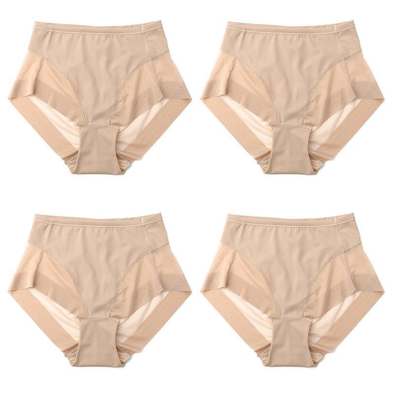 🎁(4 pieces) Buy 1 get 3 free ⏳High Waist Ice Silk Seamless Shaping Briefs