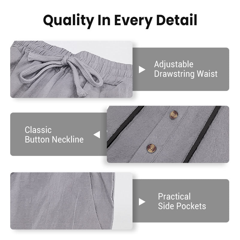 📢📢60% OFF !!!Men's Hooded Casual Loose Top & Pants 2-Piece Set