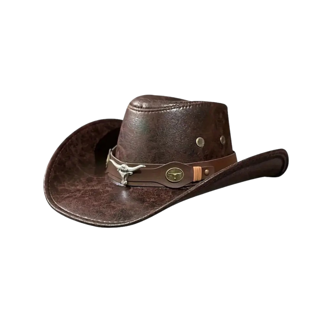 🤠 LIMITED-TIME 50% OFF! ☀️ Breathable Sunshade Cowboy Hat – Wide Brim, Rivet Details, Lightweight 🌵