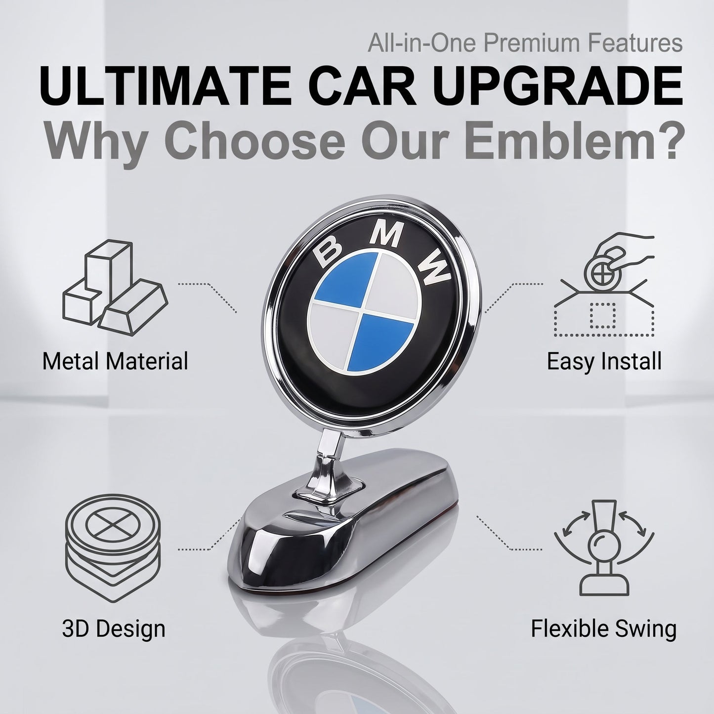 Car Modification Decoration Engine Hood Logo