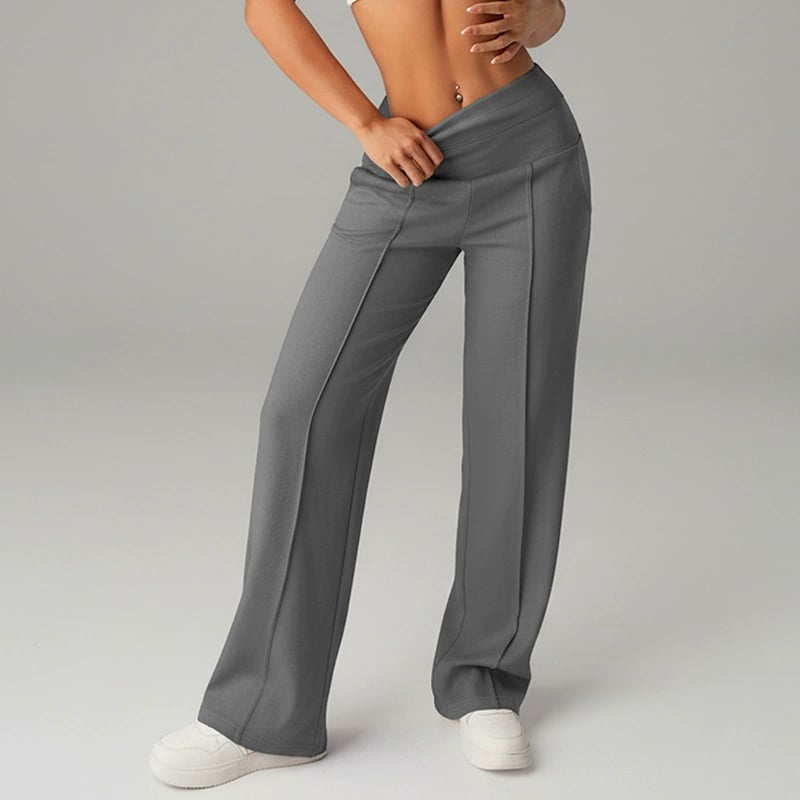 💞50K+ SOLD!☕🧘‍♀️Women's High Waist Wide Leg Pants – Soft stretch fabric, gentle tummy control! Flattering fit for every shape. Easy pull-on, no tricky buttons. Your everyday essential. 🧵🦵