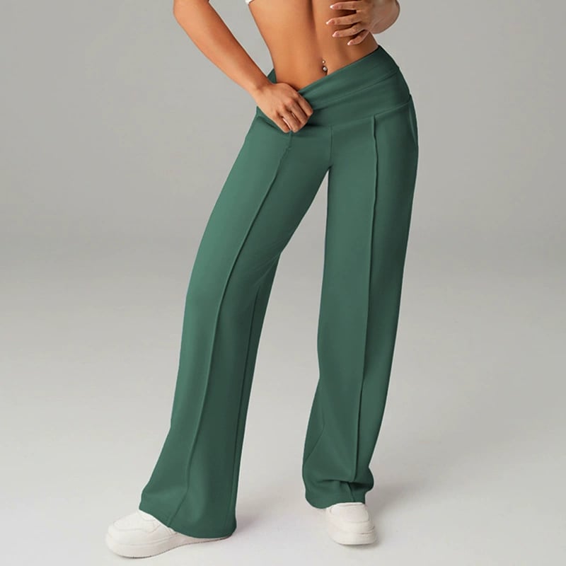 💞50K+ SOLD!☕🧘‍♀️Women's High Waist Wide Leg Pants – Soft stretch fabric, gentle tummy control! Flattering fit for every shape. Easy pull-on, no tricky buttons. Your everyday essential. 🧵🦵