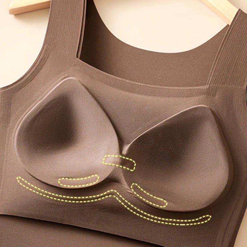 🔥Ultimo Giorno Promozione Sconto del 60%⏰👙Canotte Termiche da Donna con Scollo a U e Reggiseno Integrato👍