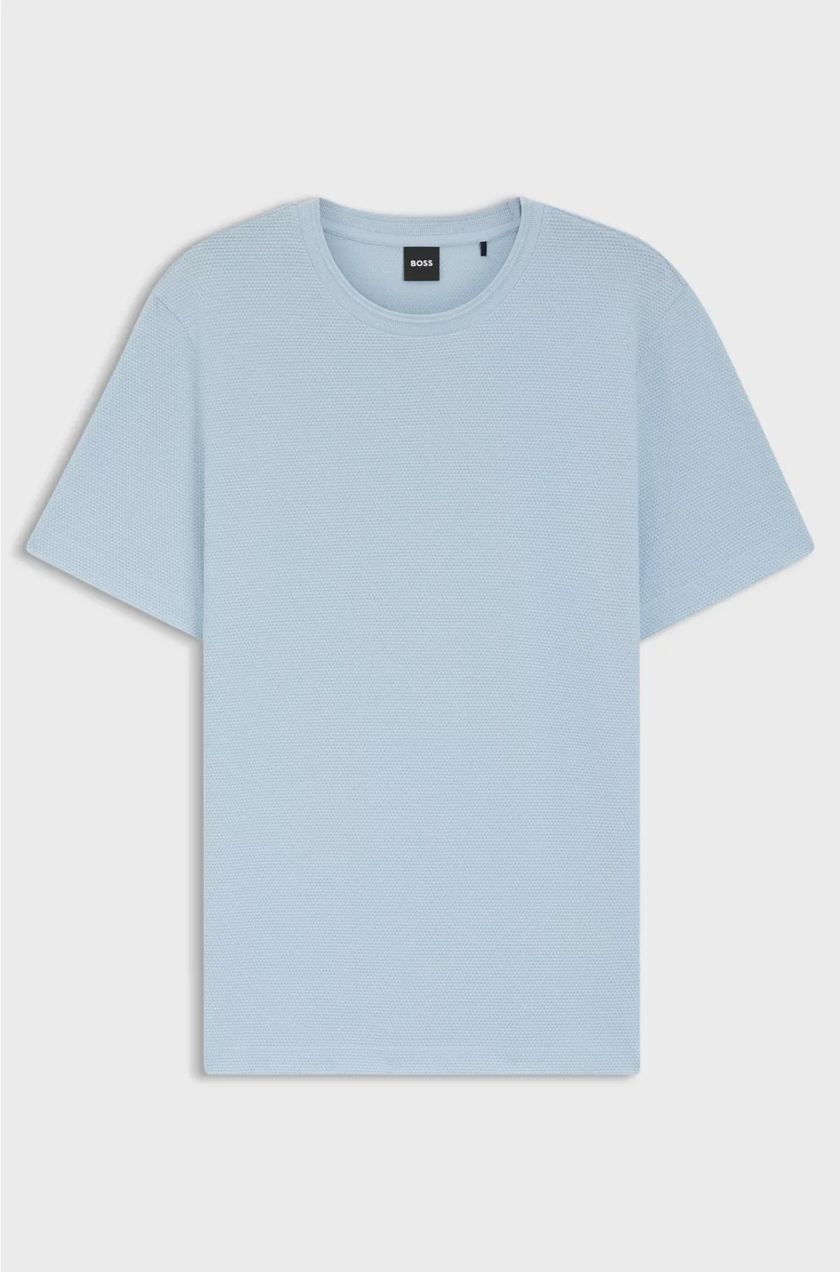 T-SHIRT IN MISTO COTONE CON LAVORAZIONE BUBBLE JACQUARD