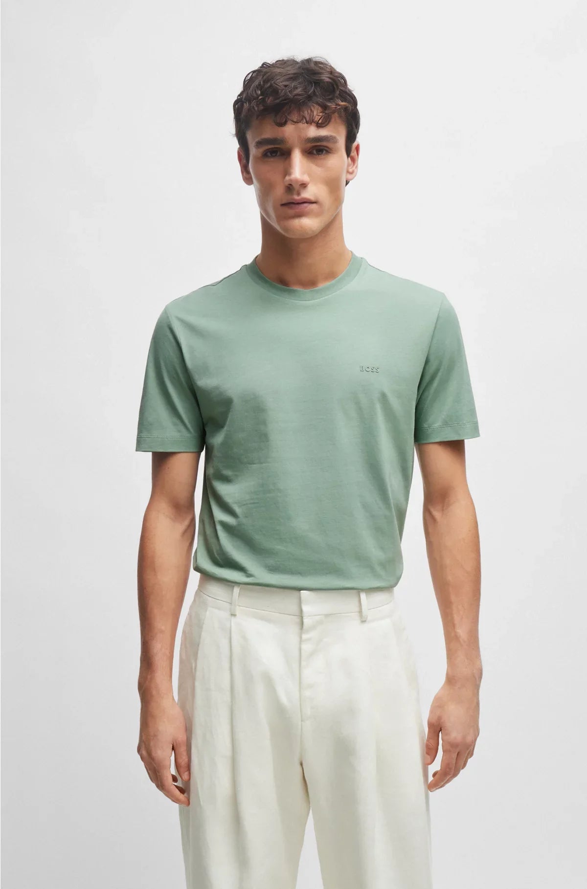 COTTON-JERSEY T-SHIRT WITH LOGO DETAIL