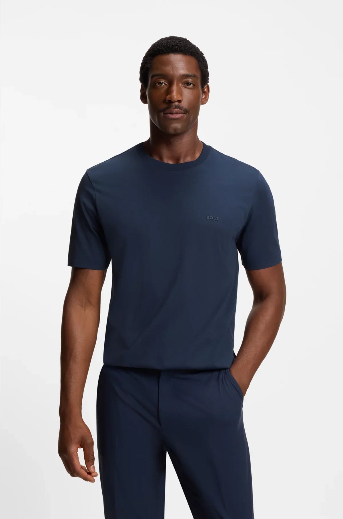 COTTON-JERSEY T-SHIRT WITH LOGO DETAIL