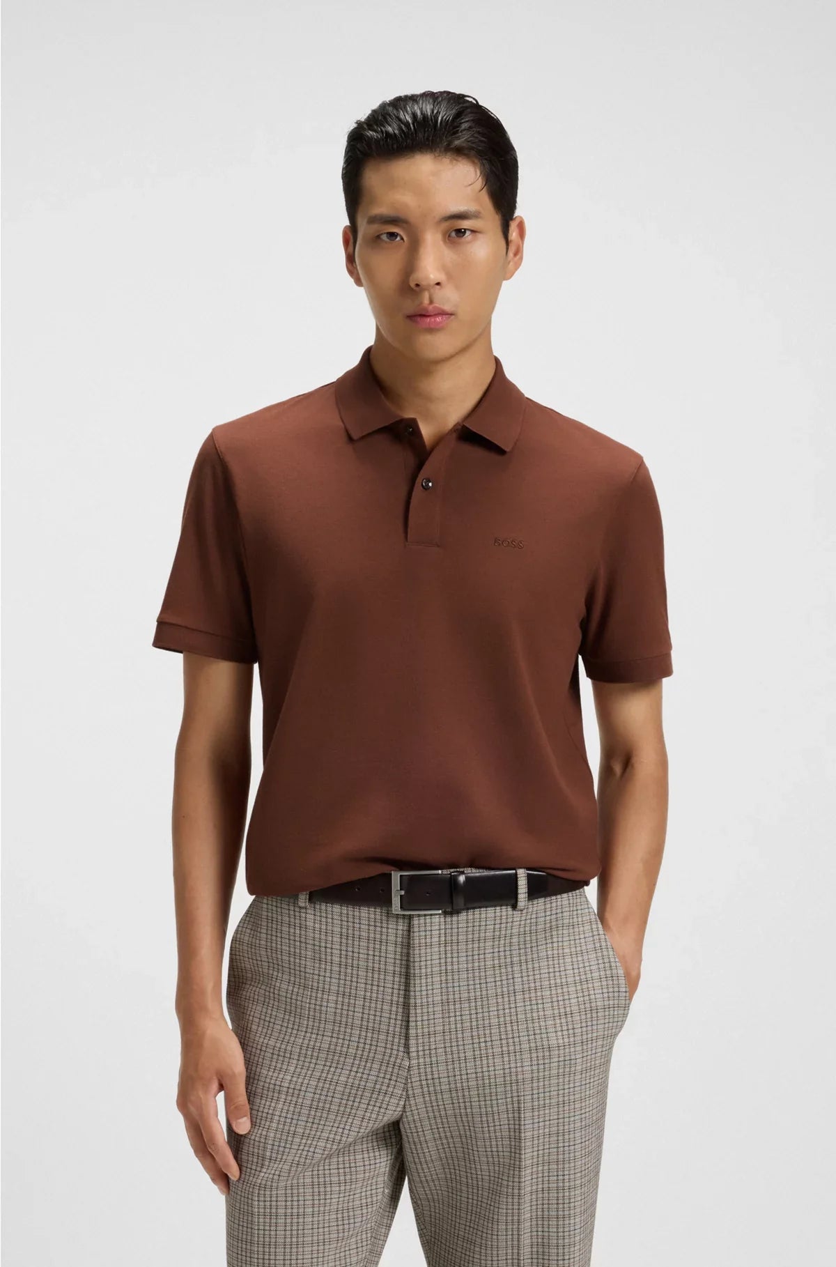 PALLAS POLO SHIRT IN COTTON PIQUE WITH LOGO DETAILS