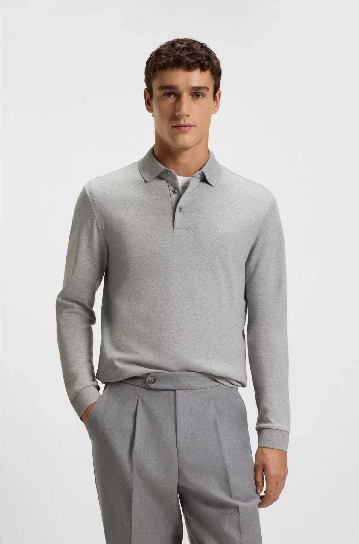 REGULAR-FIT POLO SHIRT IN INTERLOCK COTTON