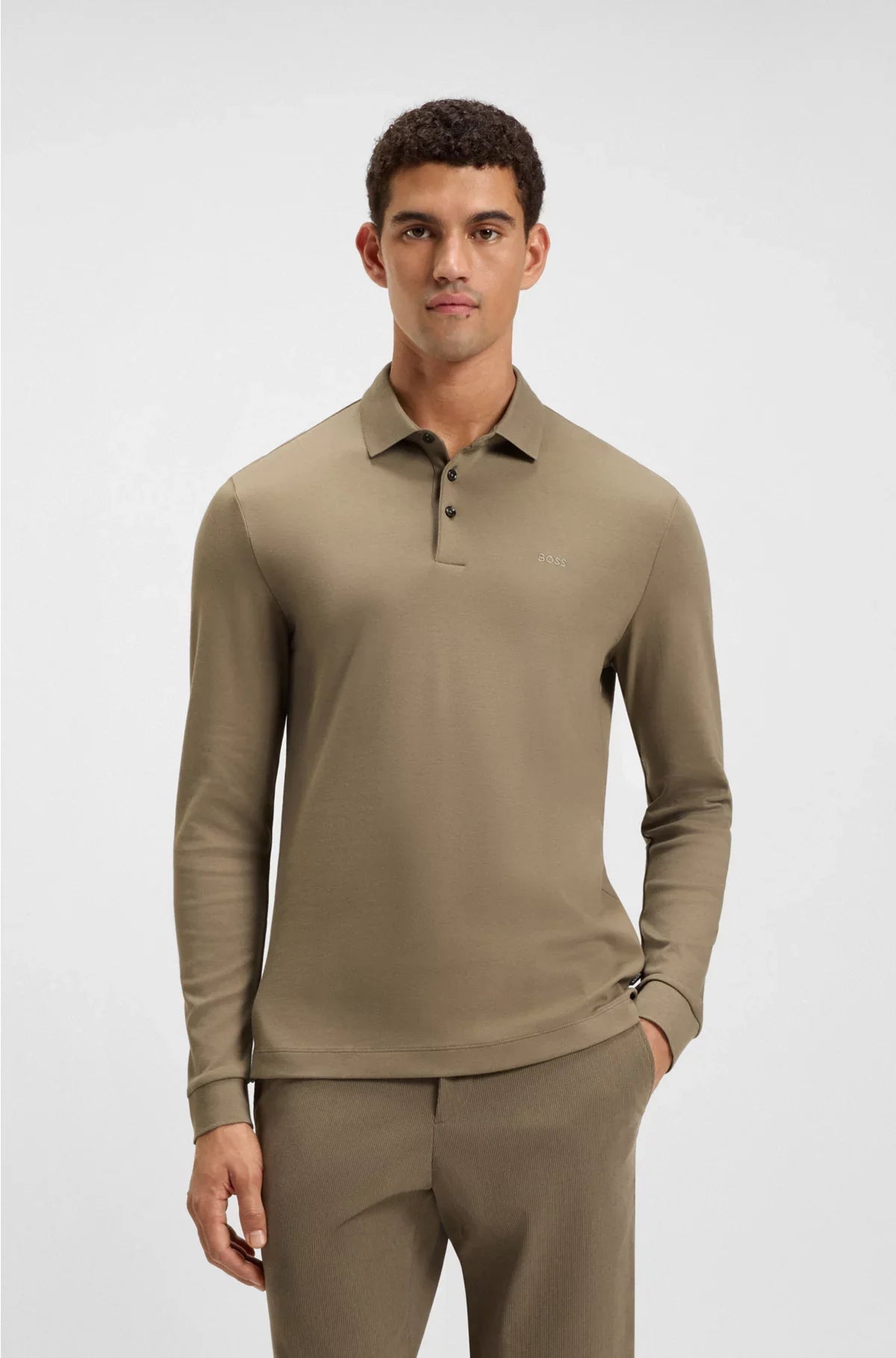 REGULAR-FIT POLO SHIRT IN INTERLOCK COTTON
