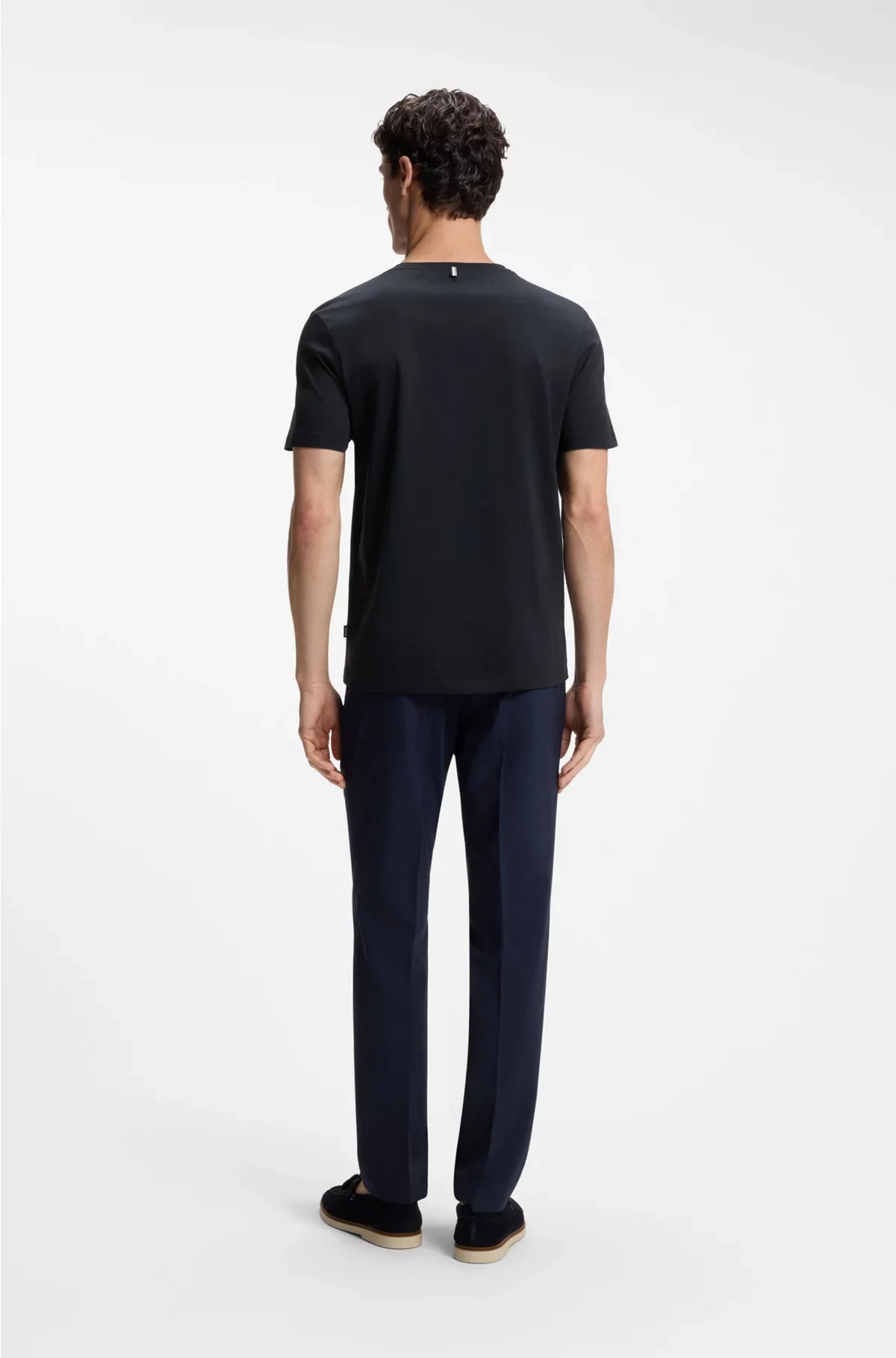 SLIM-FIT SHORT-SLEEVED T-SHIRT IN MERCERISED COTTON