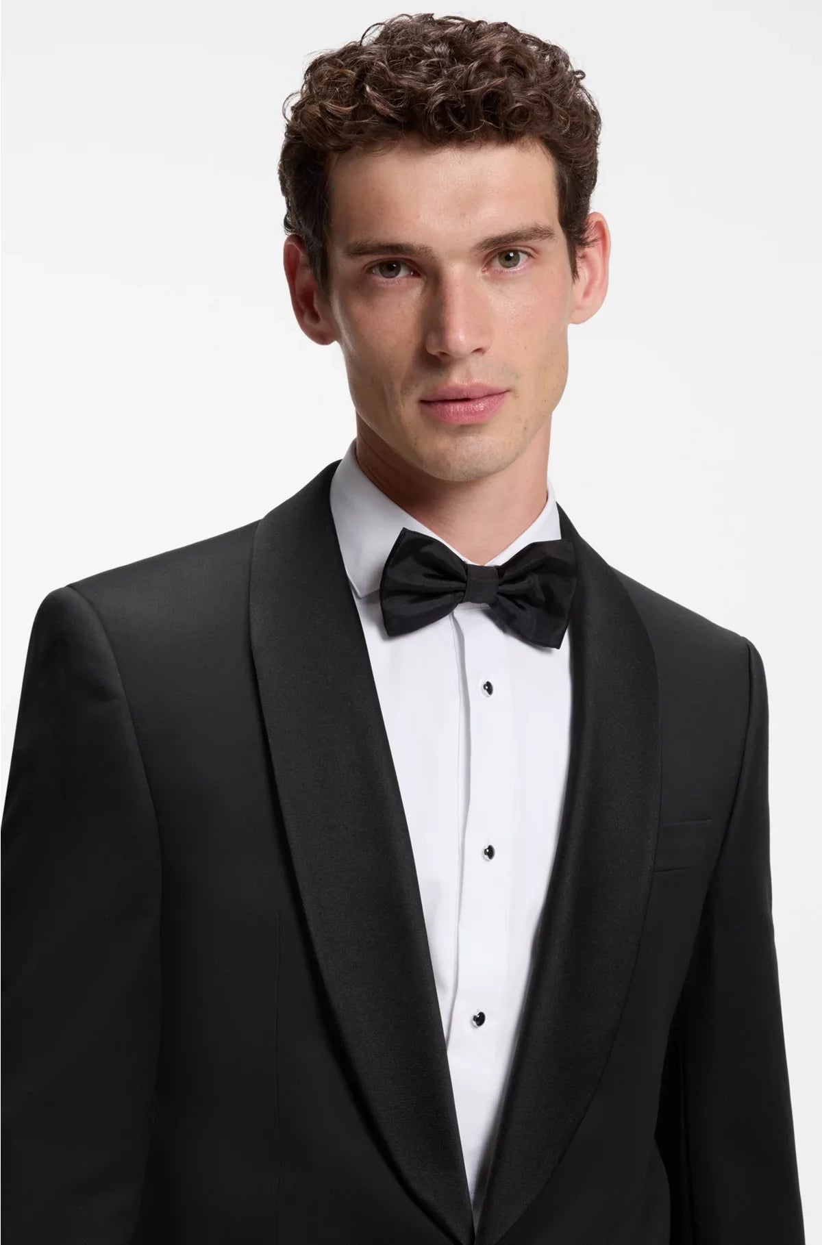 REGULAR-FIT TUXEDO JACKET IN VIRGIN-WOOL SERGE