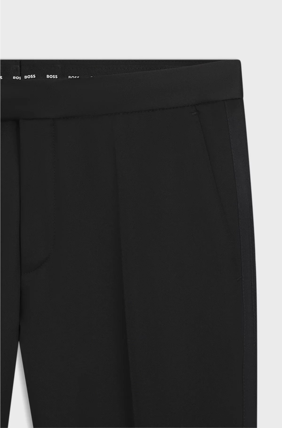 PANTALONI DA SMOKING SLIM FIT IN SAIA DI PURA LANA