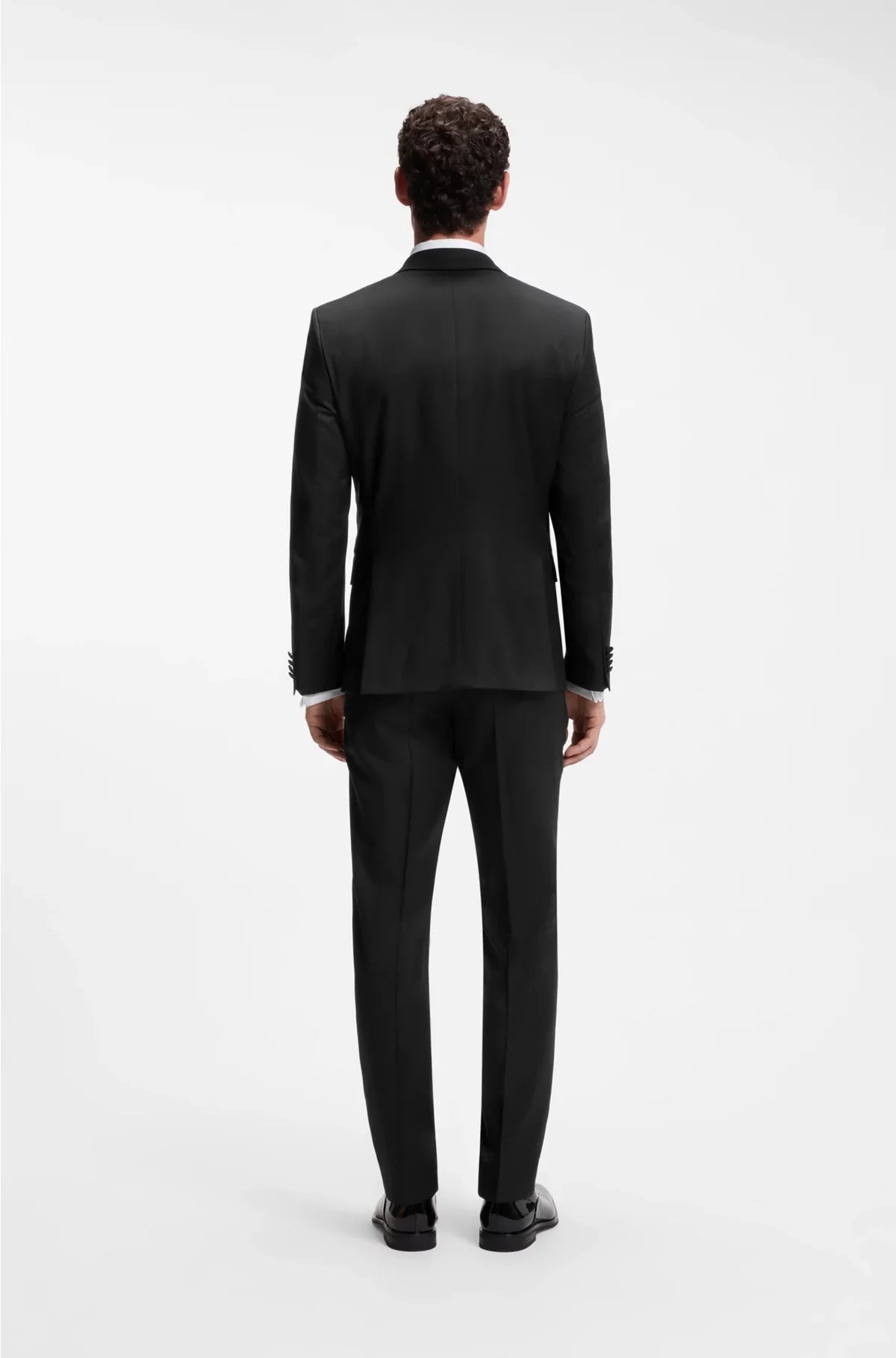 SLIM-FIT TUXEDO JACKET IN VIRGIN-WOOL SERGE