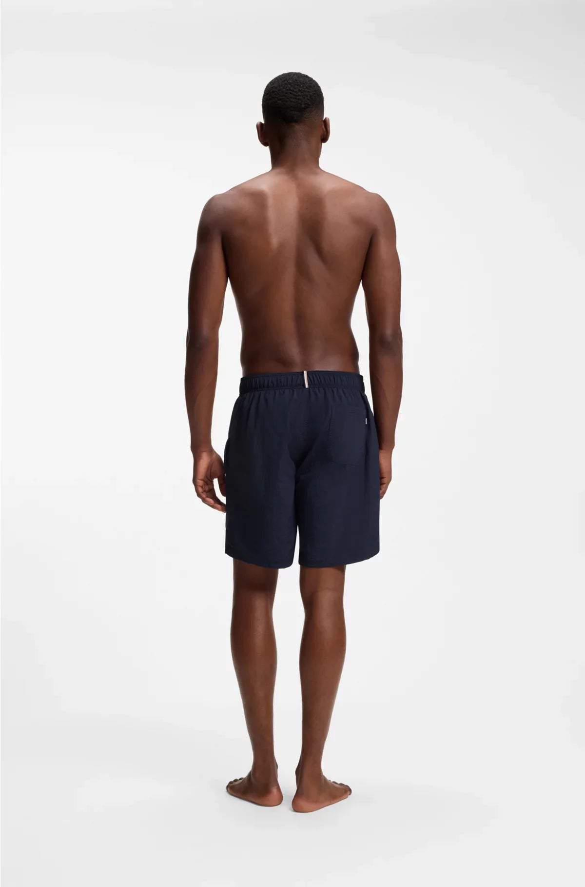 SWIM SHORTS WITH 3D EMBROIDERED LOGO