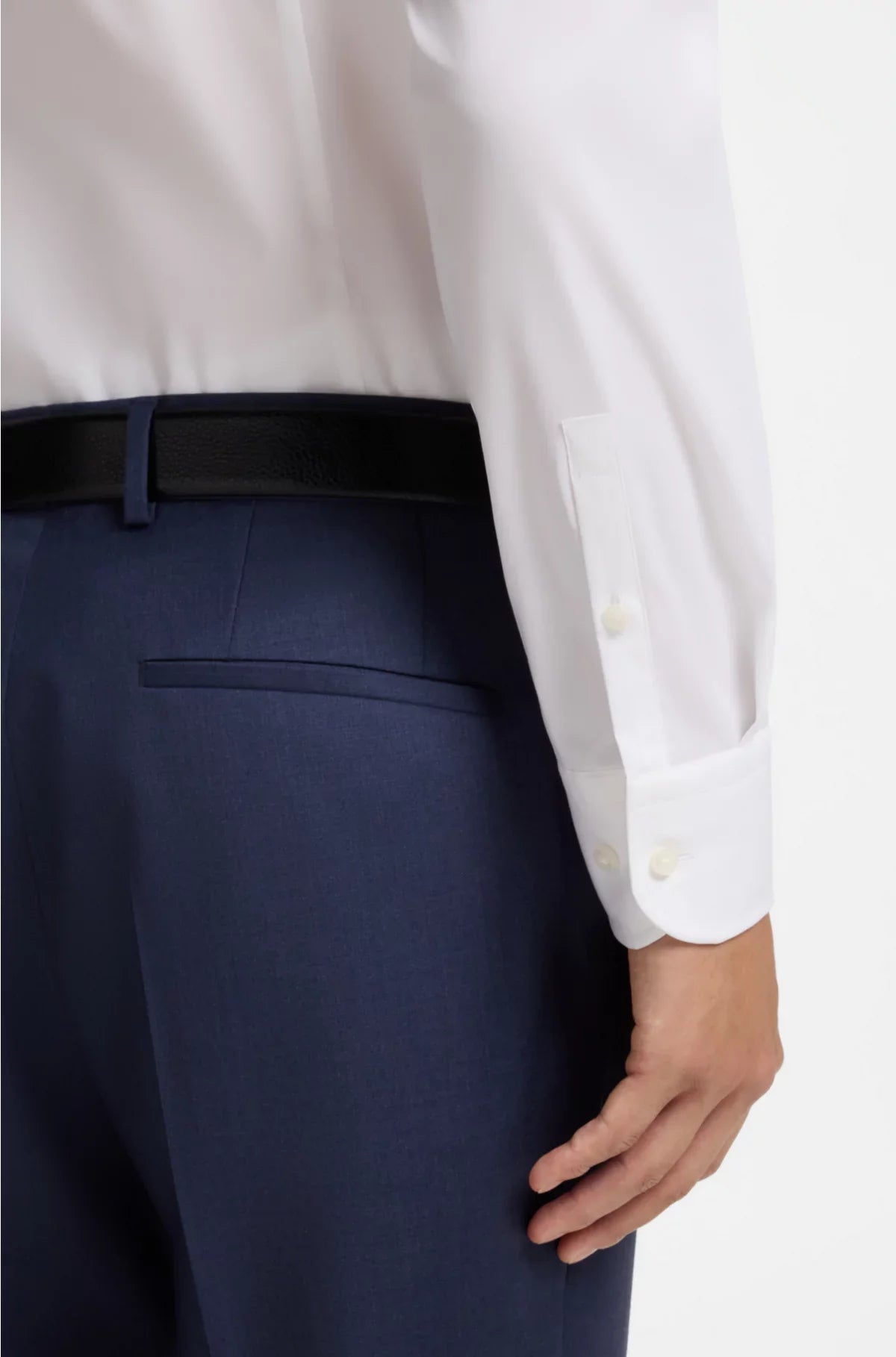 SLIM-FIT SHIRT IN EASY-IRON STRETCH-COTTON POPLIN