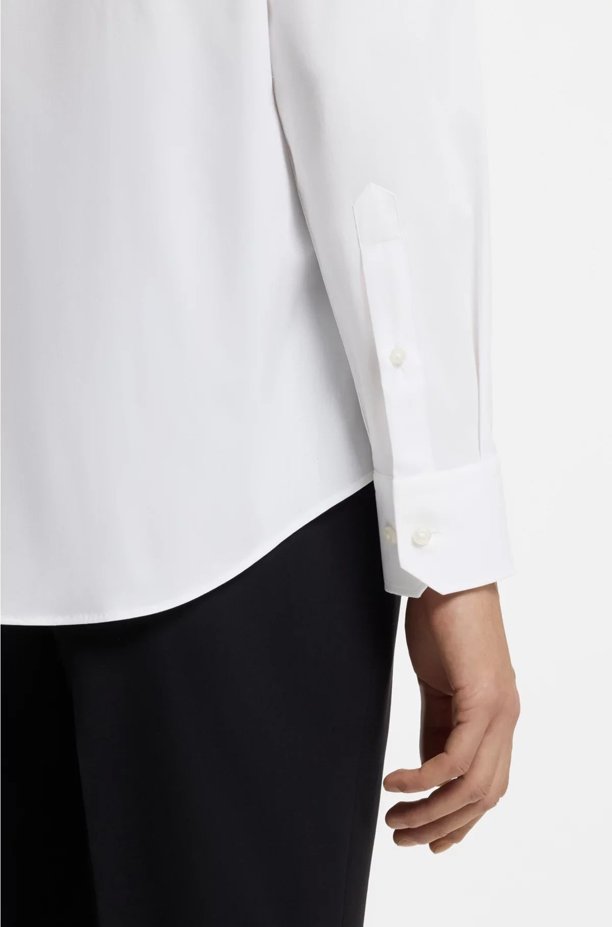 Camicia REGULAR FIT in popeline di cotone stretch no-stiro