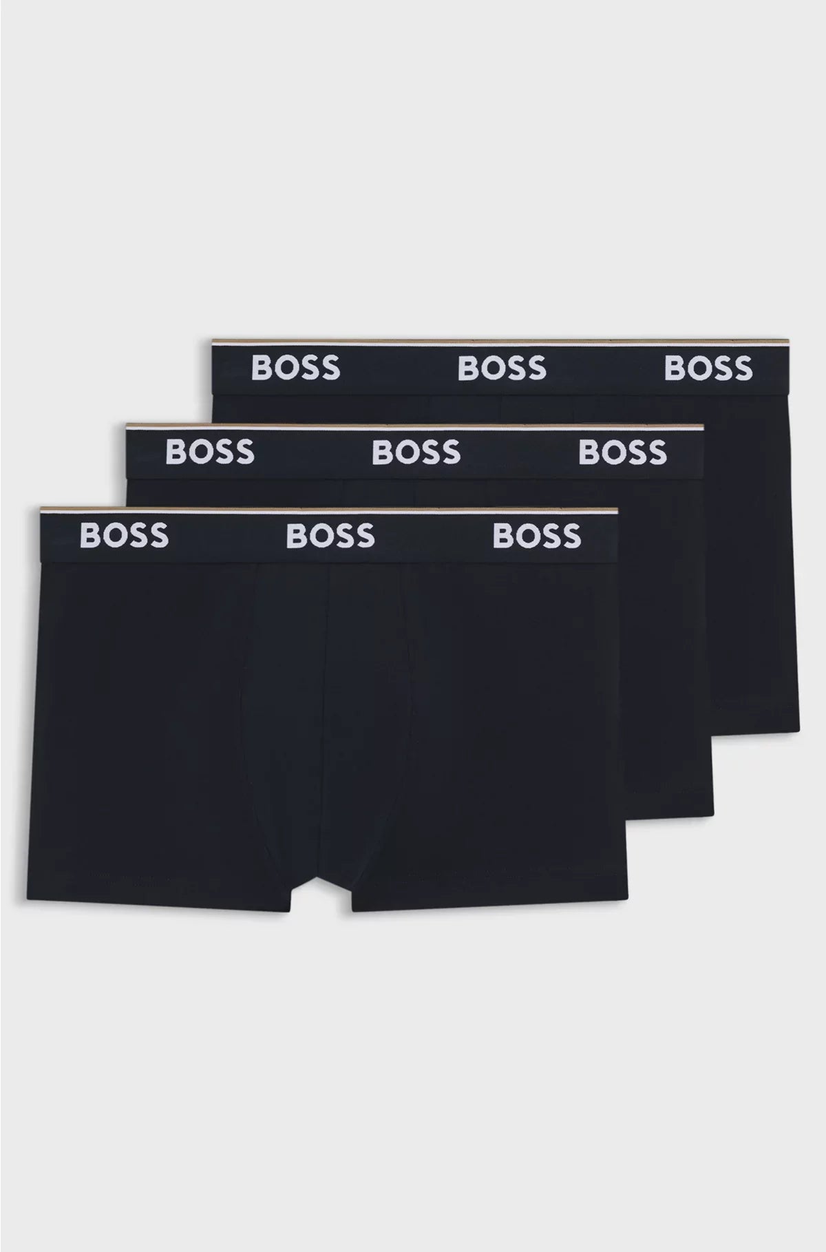 THREE-PACK OF STRETCH-COTTON TRUNKS WITH LOGO WAISTBANDS