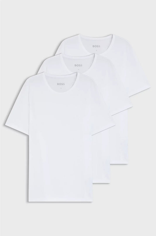 THREE-PACK OF LOGO-EMBROIDERED T-SHIRTS IN COTTON