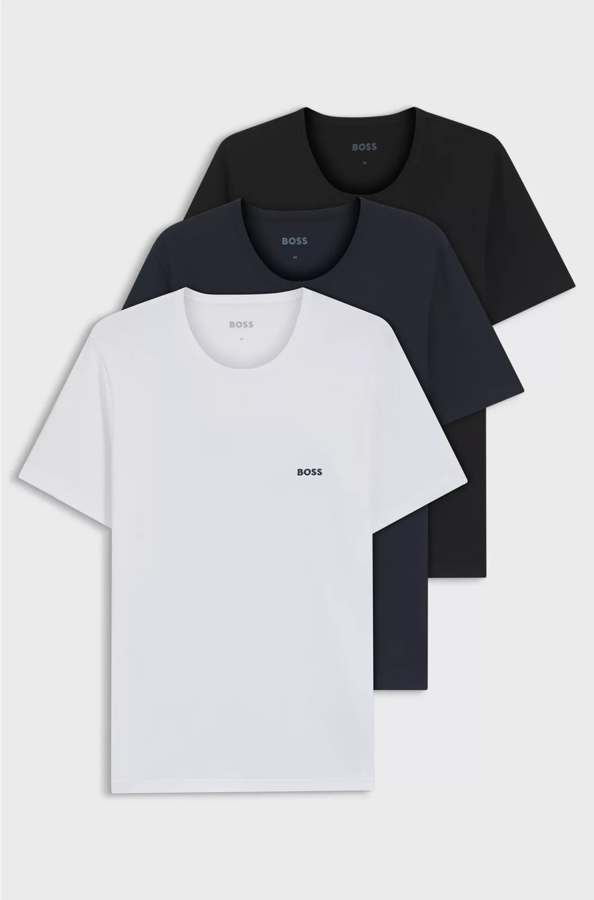 THREE-PACK OF LOGO-EMBROIDERED T-SHIRTS IN COTTON