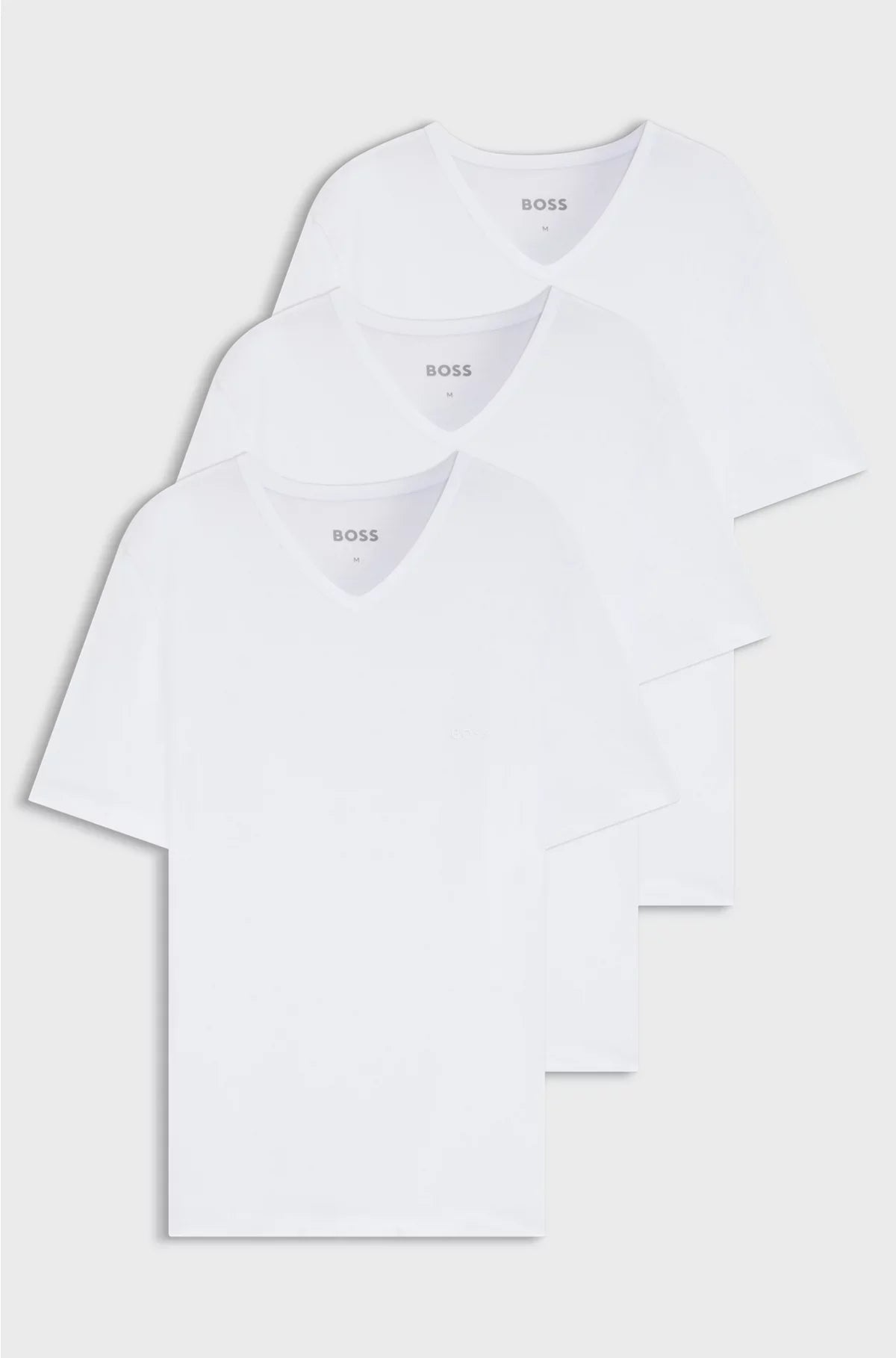 THREE-PACK OF V-NECK UNDERWEAR T-SHIRTS IN COTTON