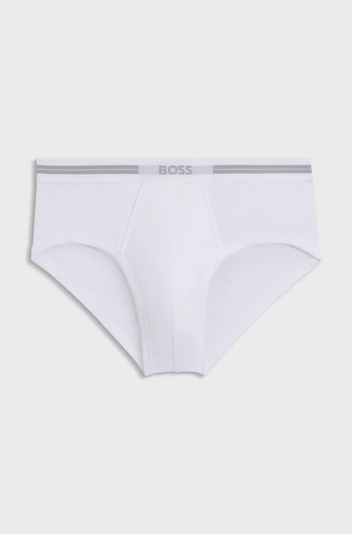 SLIP SGAMBATO IN COTONE A COSTINE CON ELASTICO LOGATO IN VITA